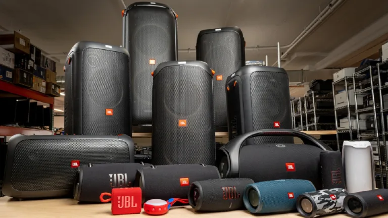 Kolekcija jbl zvočniki veliki in majhni za katalog trgovina