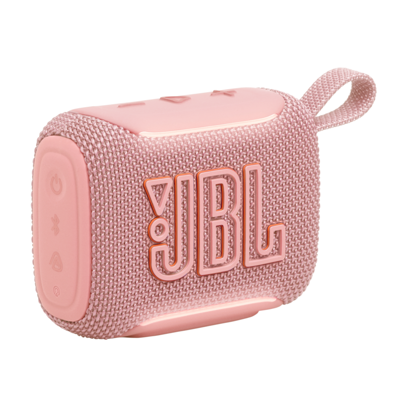 JBL Go 5 roza z ambientno robno osvetlitvijo