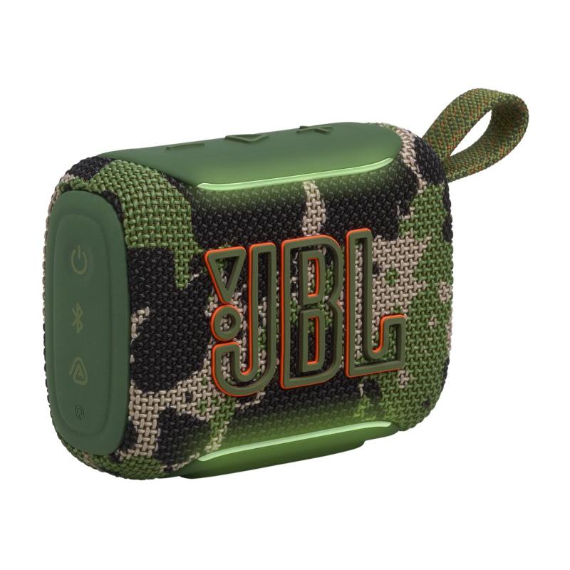 JBL Go 5 Squad kamuflažni prenosni Bluetooth zvočnik spredaj
