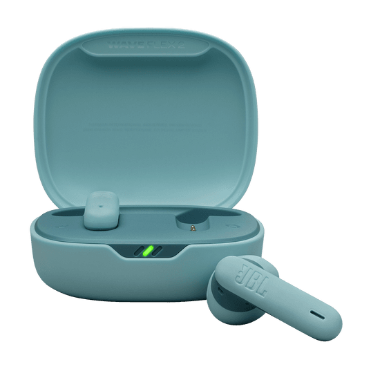 JBL Wave Flex 2 modre brezžične slušalke s polnilnim etuijem