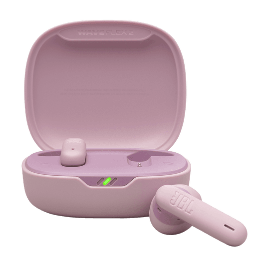 JBL Wave Flex 2 roza brezžične slušalke s polnilnim etuijem