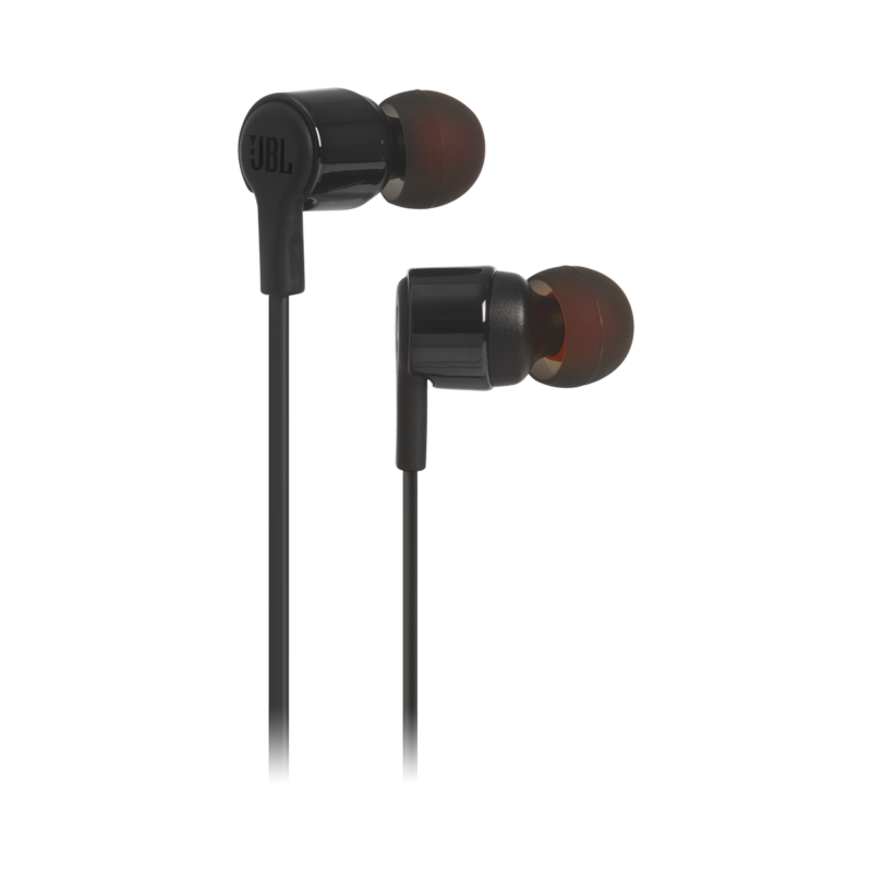 JBL Tune 210 črne žične slušalke