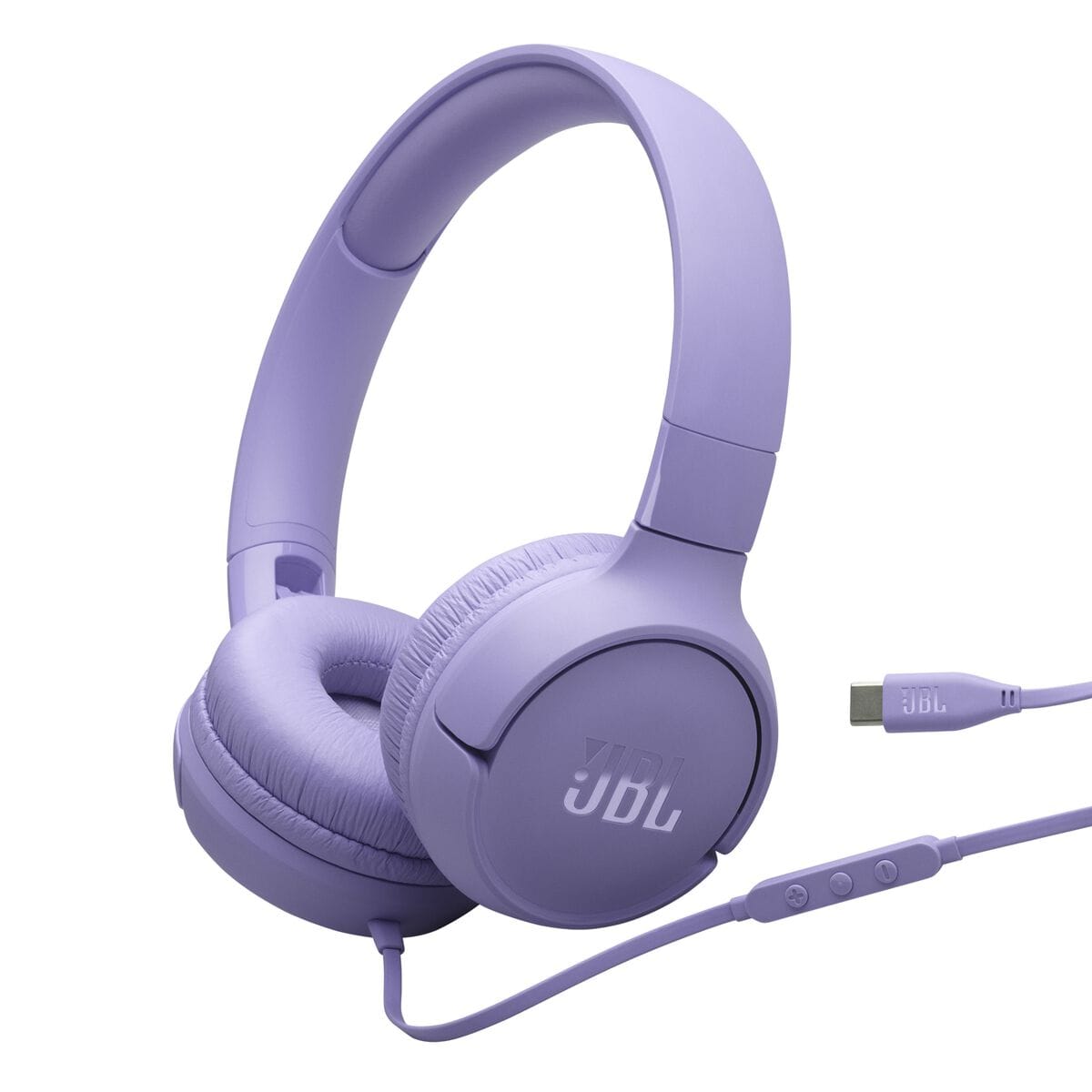 JBL Tune 520C USB-C vijolične žične slušalke glavni pogled