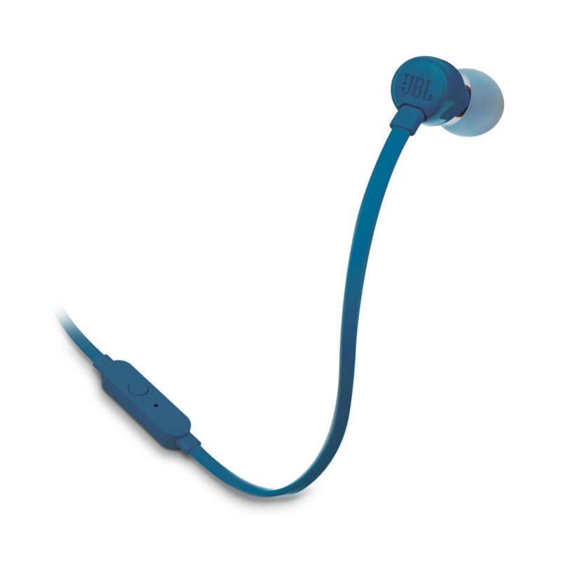 JBL Tune 110 modre žične slušalke glavni pogled
